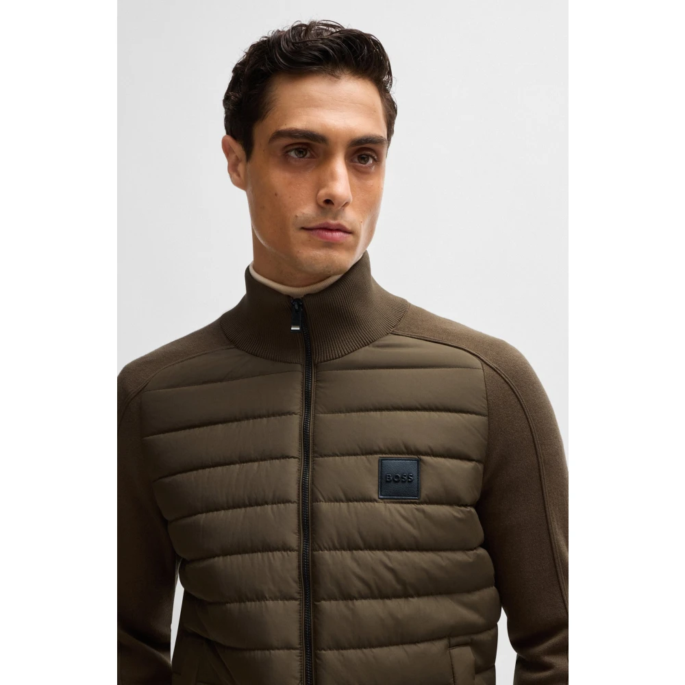 Hugo Boss Stijlvolle Cardigan voor Mannen Green Heren