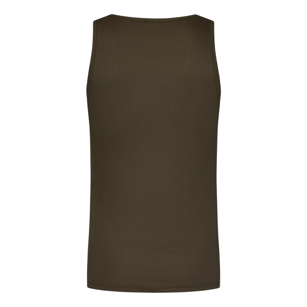 Ermenegildo Zegna Bruine Mouwloze Top Regular Fit Brown Heren