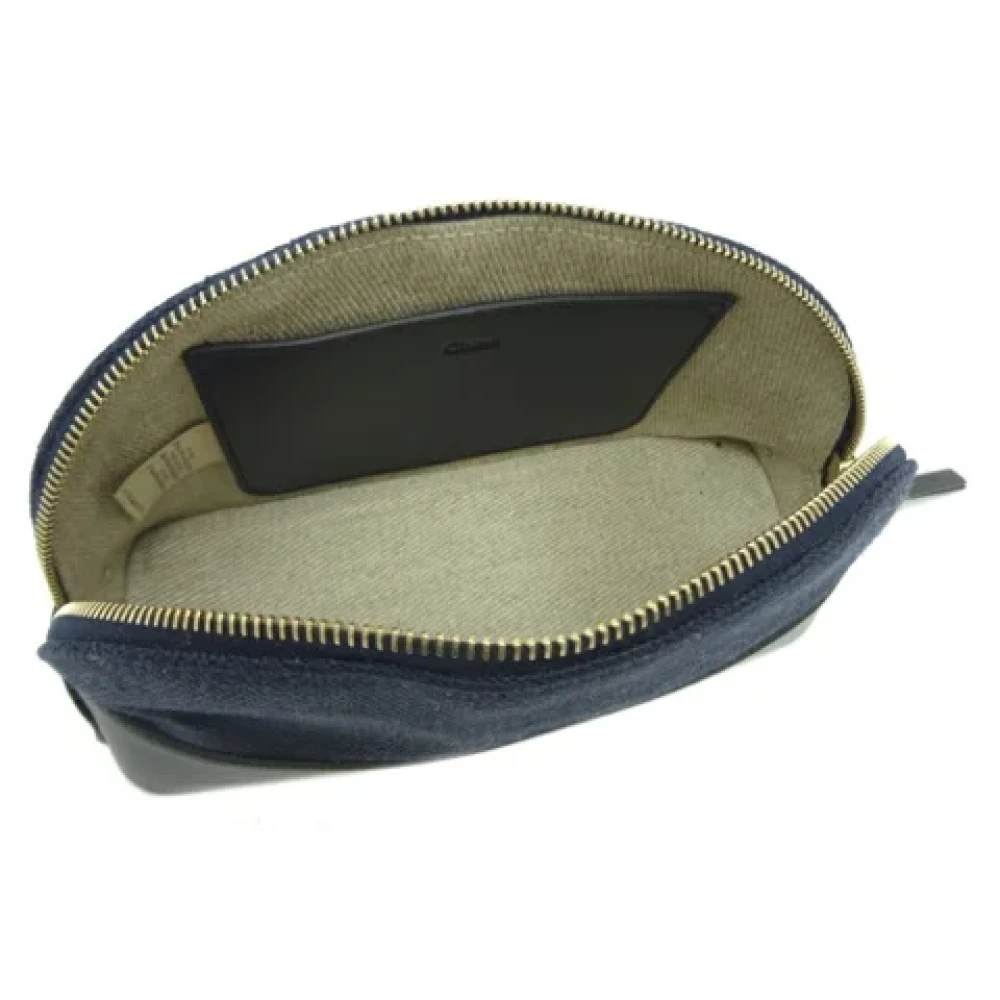 Chloé Pre-owned Linen handbags Blue Dames