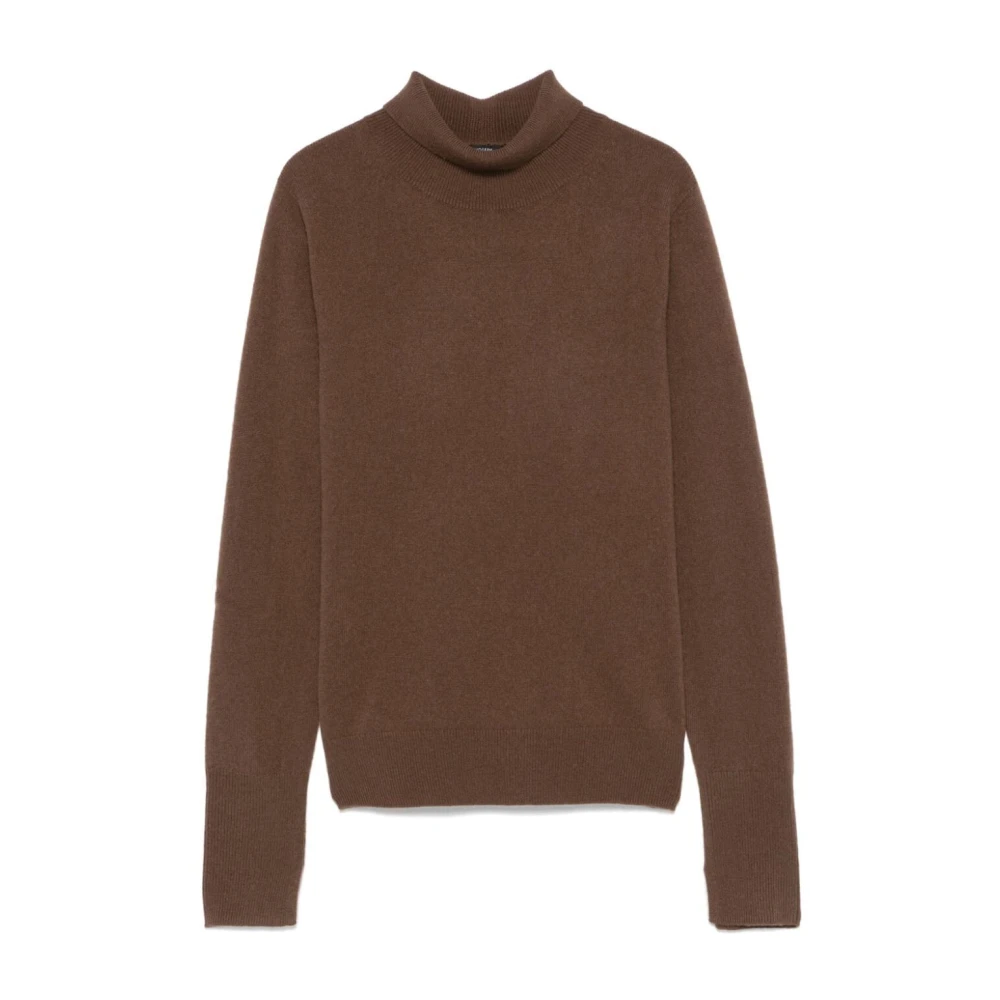 Joseph Arabica Light High Neck LS Top Brown Dames