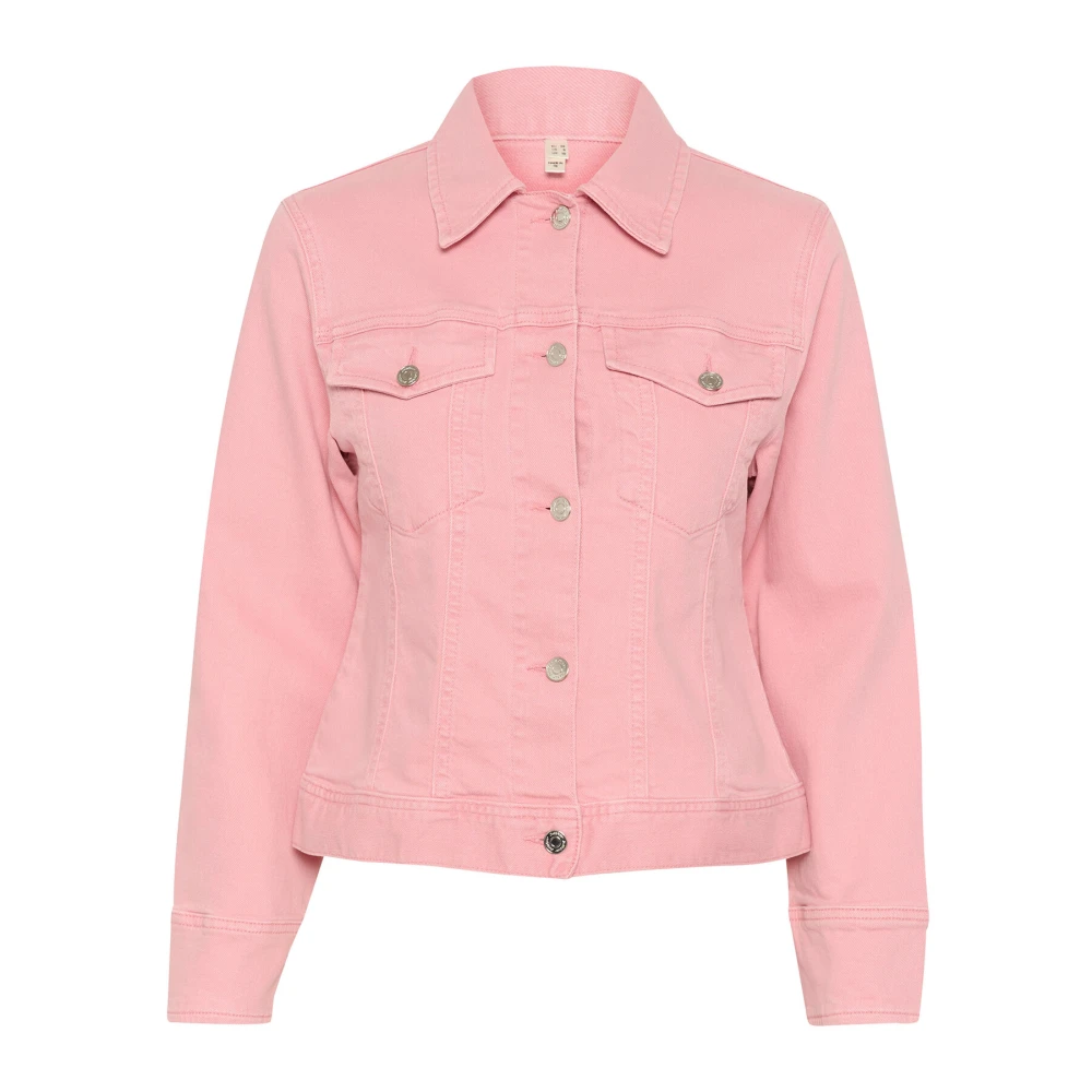 InWear Lichtroze Denim Jack met Zakken Pink Dames