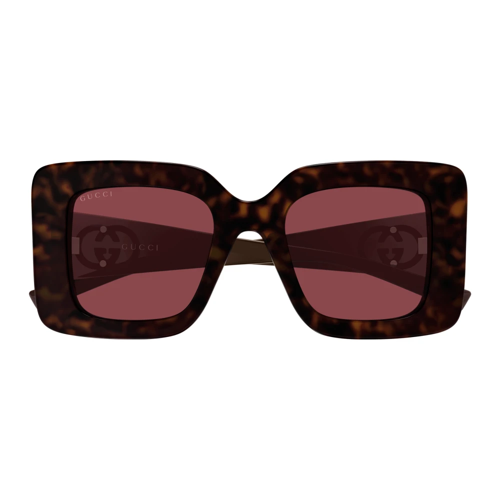 Gucci Women's Brown Square Sunglasses - Sunglasses - 49 Mm - Accessories