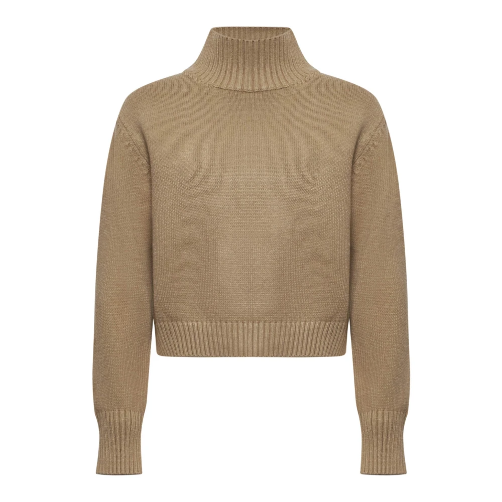 Kaos Kameel Trui voor Stijlvolle Look Brown Dames