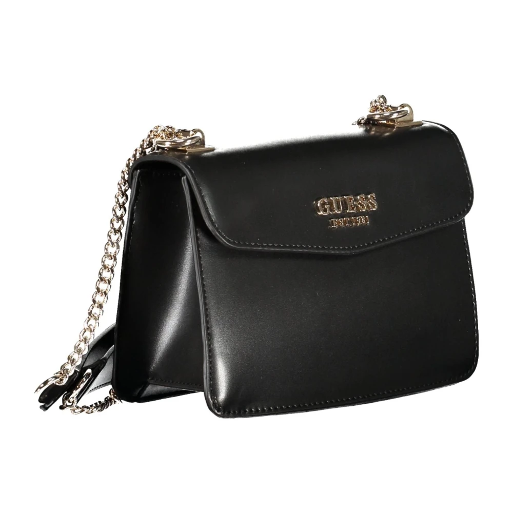 Guess Zwarte schoudertas met kettinghandvatten Black Dames