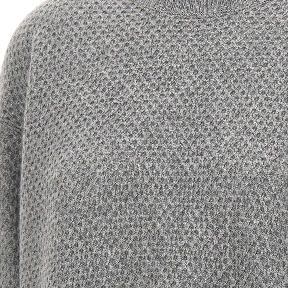 Fabiana Filippi Grijze Wol Zijde Kasjmier Trui Gray Dames