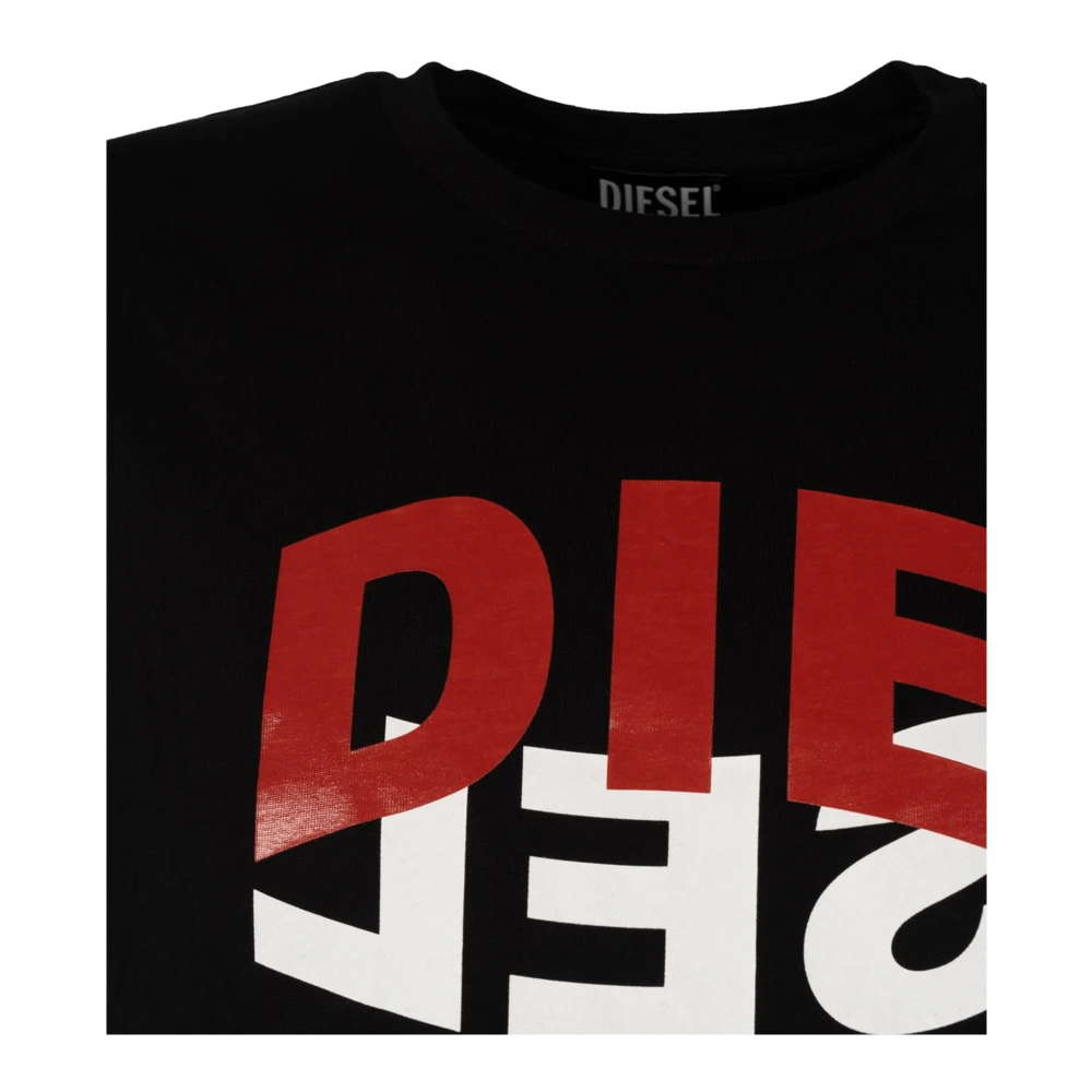 Diesel T-Shirts Black Heren