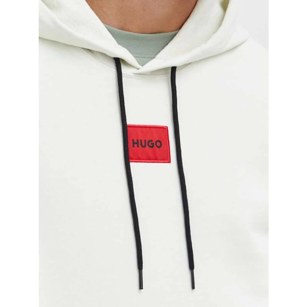 Hugo Boss Beige Hoodie Daratschi Frans Terry Katoen Beige Heren