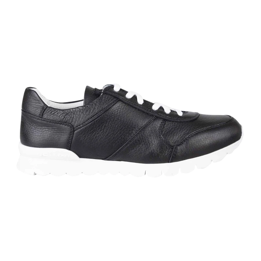 Kiton Leren Hertenleren Sneakers Heren Schoenen Zwart
