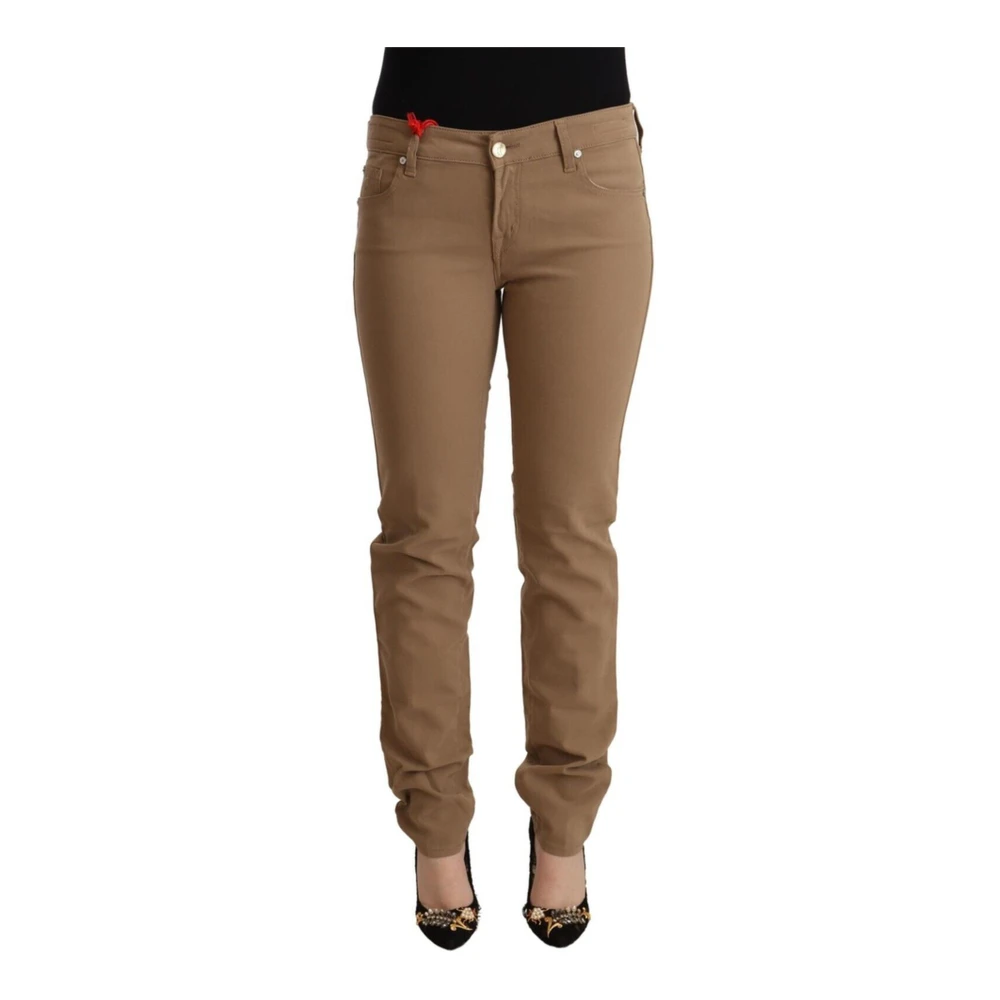 Jacob Cohën Women's Brown Skinny Fit Jeans, W31, Mid Waist Skinny Trousers