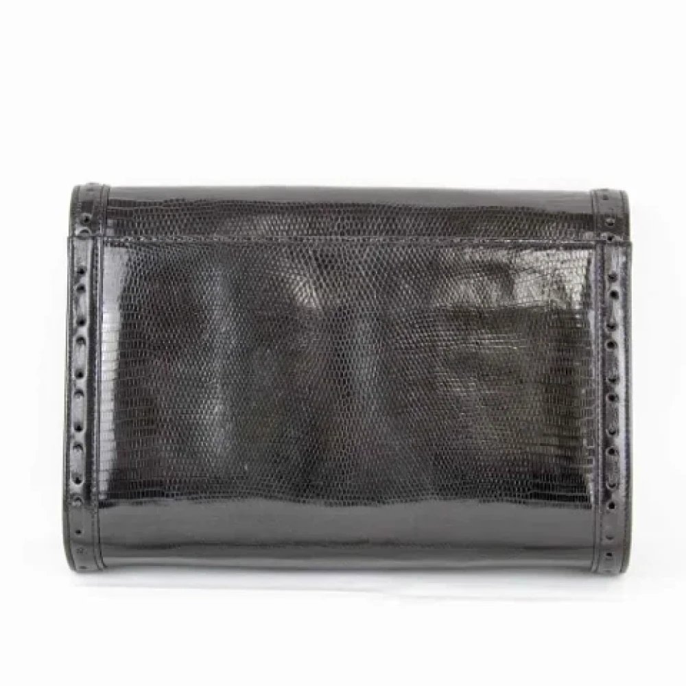Yves Saint Laurent Vintage Pre-owned Fabric clutches Black Dames