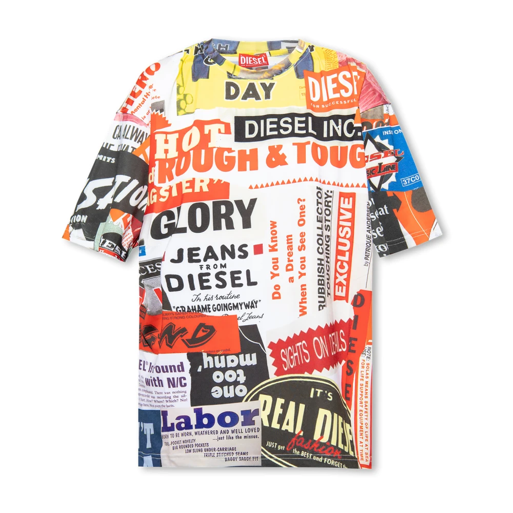 Diesel 45-årsjubileum begränsad upplaga T-shirt Multicolor, Dam