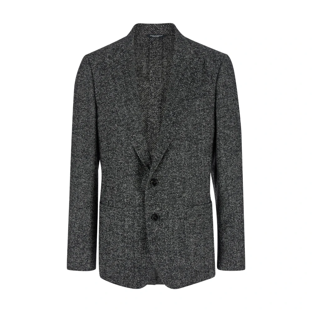 Dolce & Gabbana Grijze Jassen Sartoriale Look 17 Gray Heren