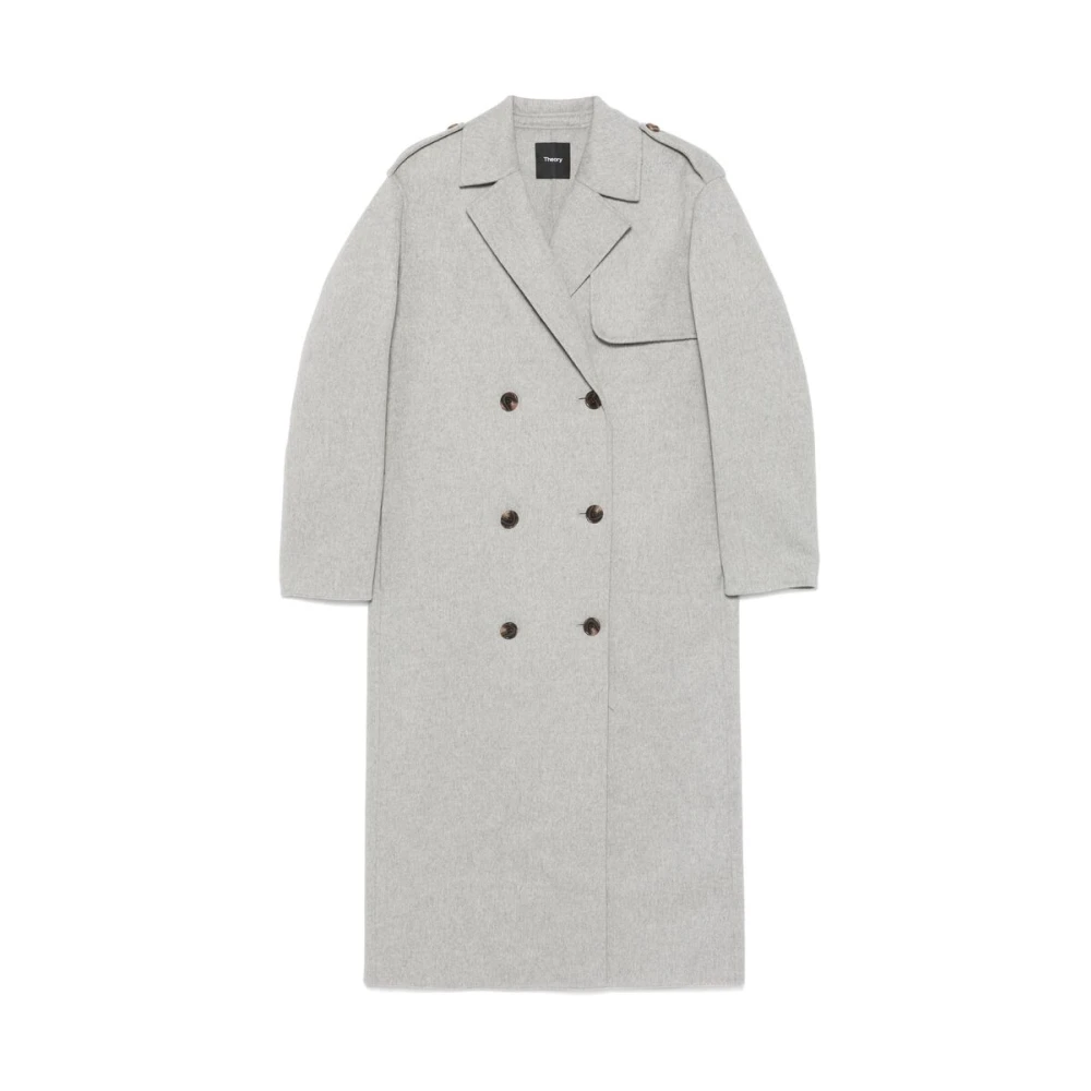 Coats > Double-Breasted Coats - - Theory - Modalova