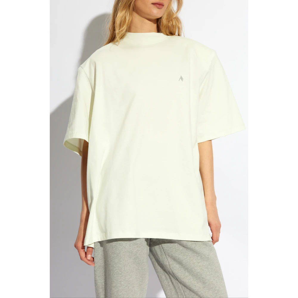 The Attico T-shirt met logo Green Dames