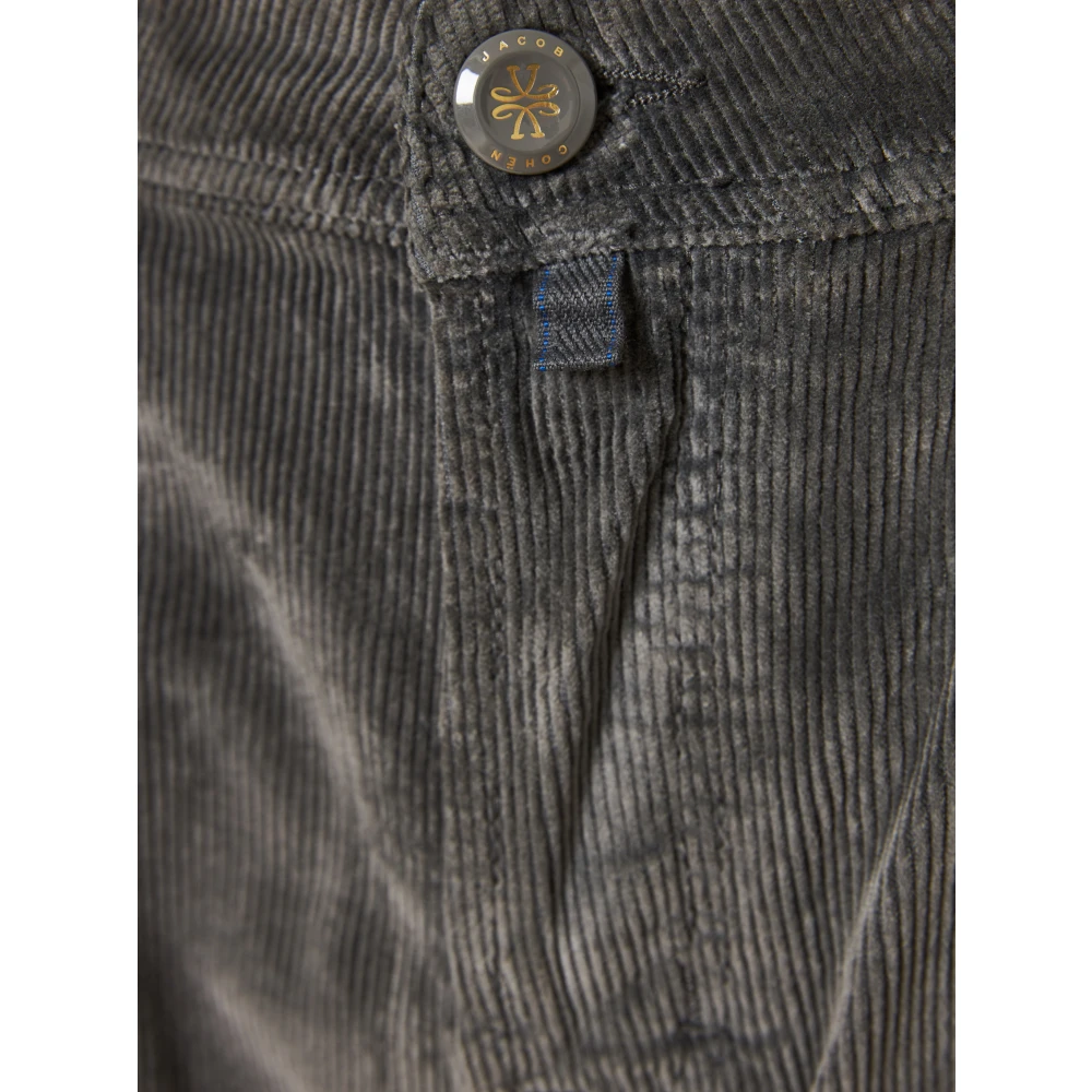Jacob Cohën Ribfluwelen broek met binnendetails Gray Heren