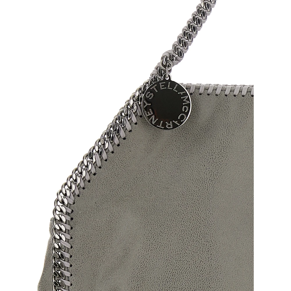 Stella Mccartney Grijze Ecoleather Handtas met Diamantachtige Ketting Gray Dames