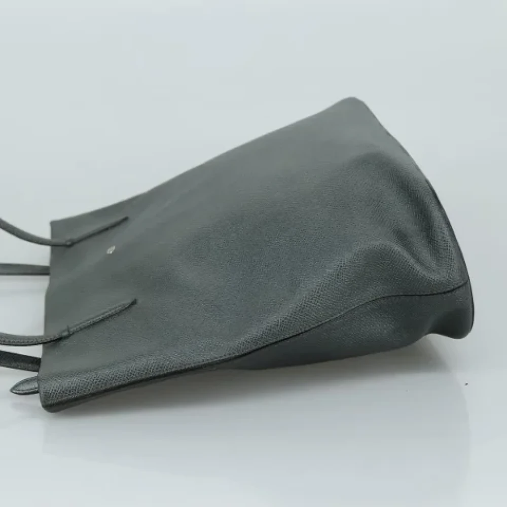 Valentino Vintage Pre-owned Leather totes Gray Dames