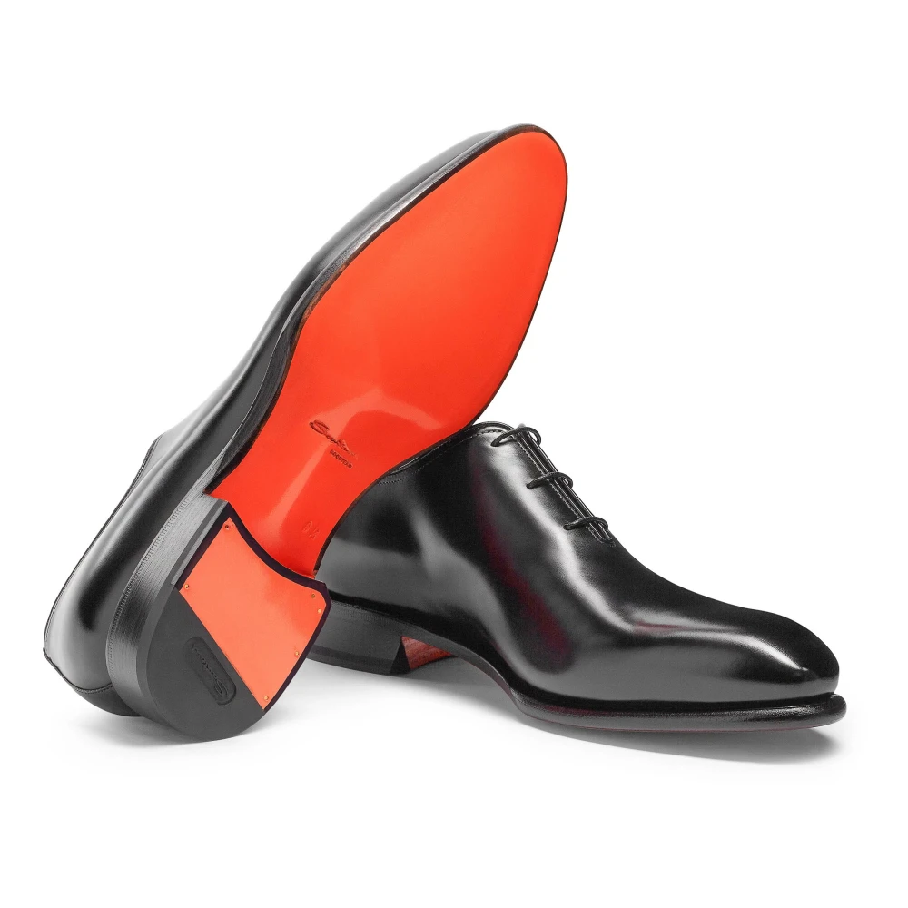 Santoni Gepolijste Leren Oxford Schoenen