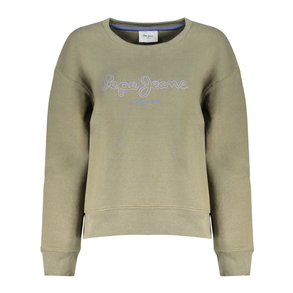 Pepe Jeans Groene sweatshirt met lange mouwen en print Green Dames