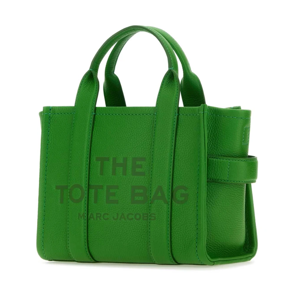 Marc Jacobs Groene Leren Mini Tote Handtas Green Dames