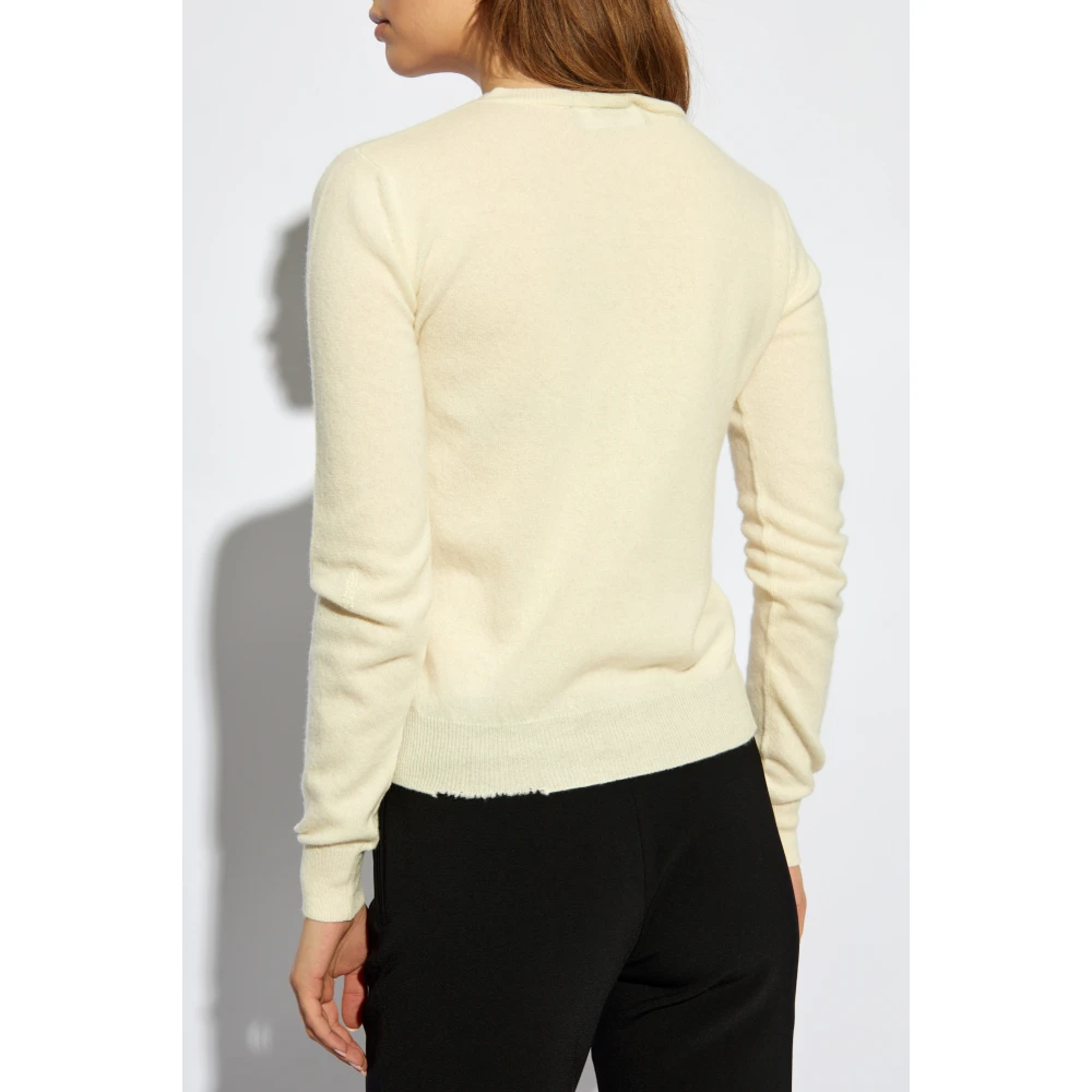 Dsquared2 Wollen vest Yellow Dames