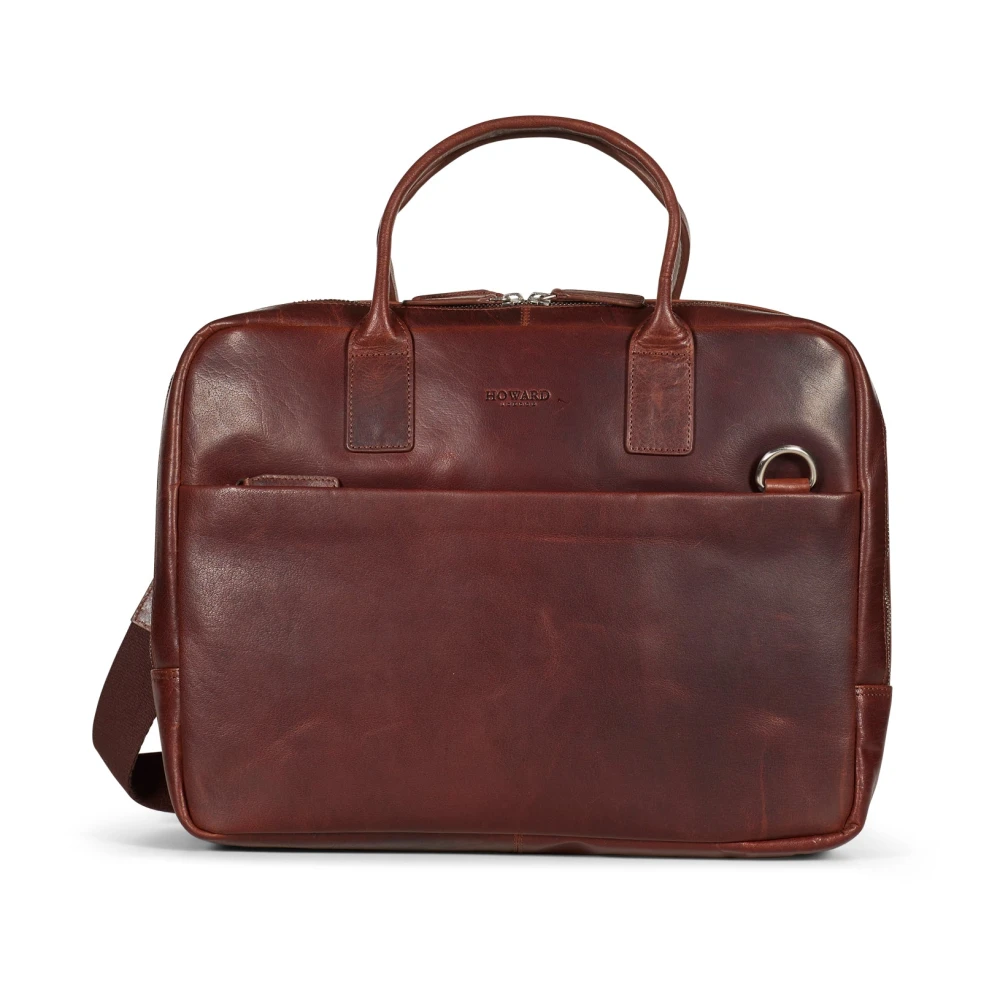 Braune Leder-Laptop-Business-Tasche - Howard London - Modalova