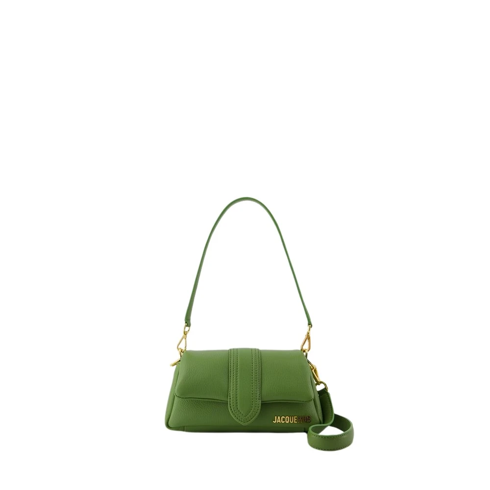 Jacquemus Groene Leren Schoudertas met Handvat Green Dames