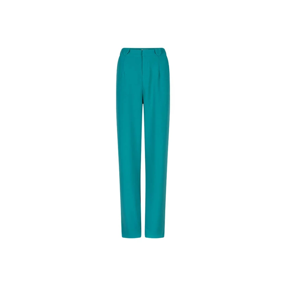 Lofty Manner Straight Trousers Blue Dames