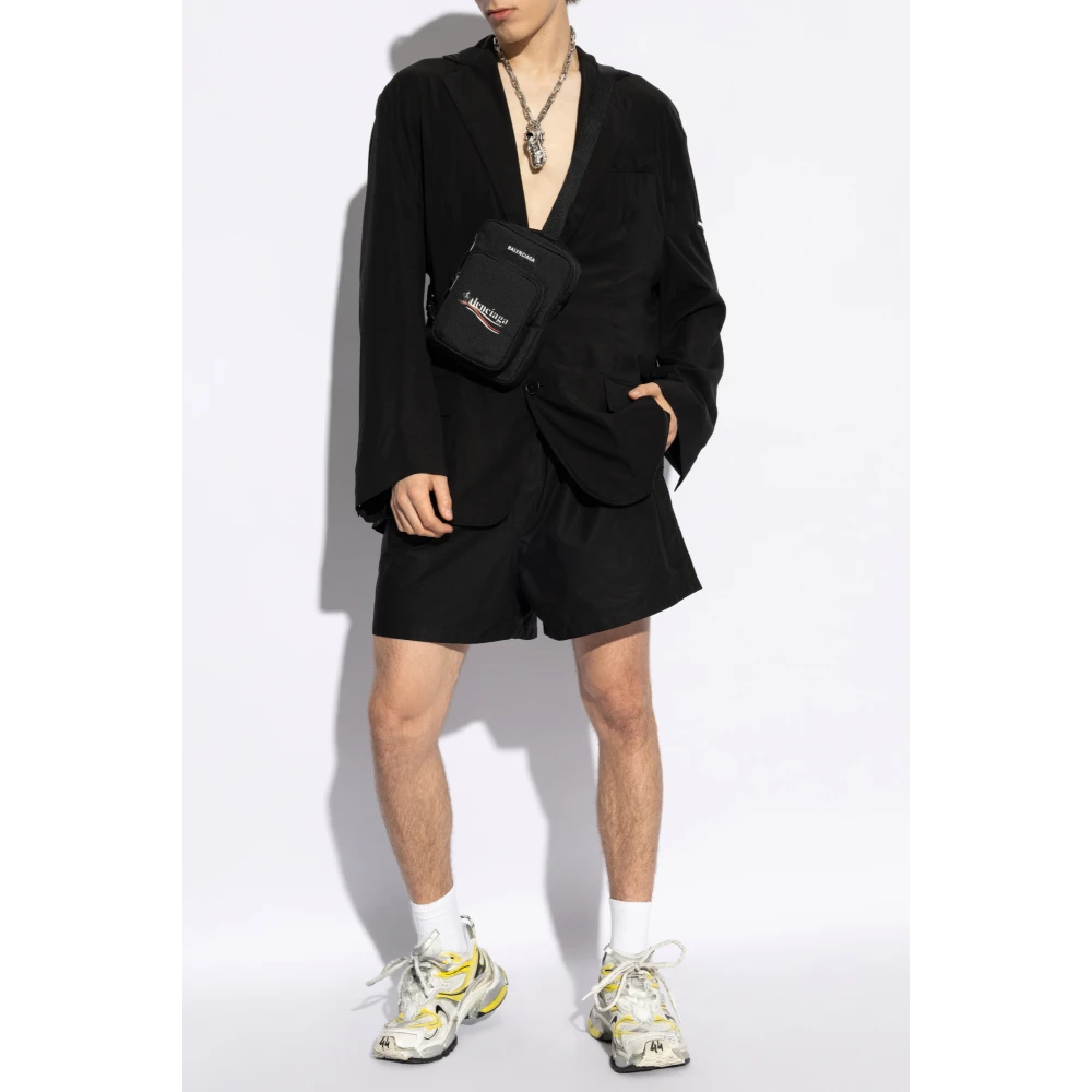 Balenciaga Katoenen shorts Black Heren