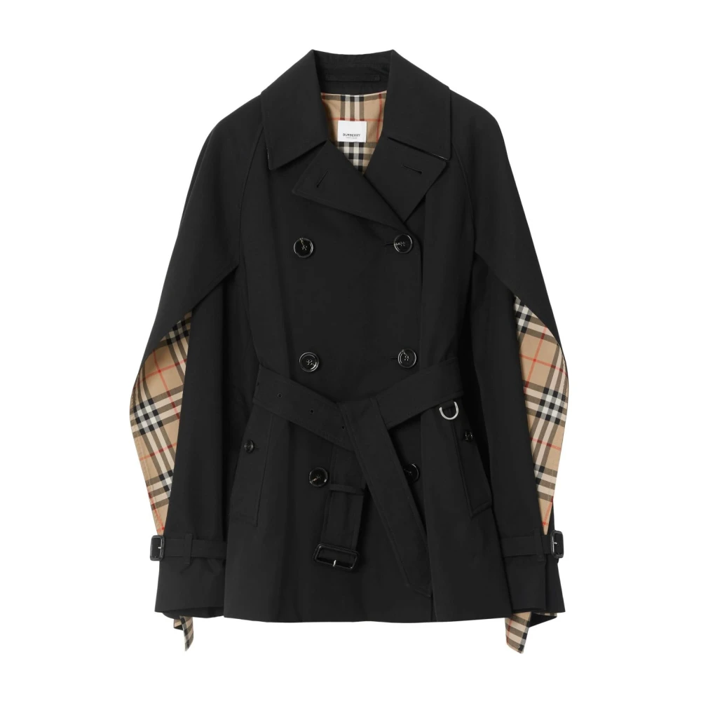Burberry Trench Coats Black Dames
