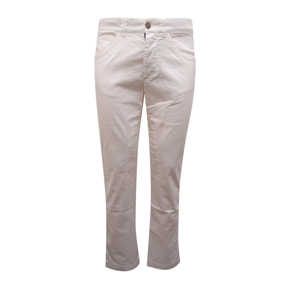 La Martina White 5-Pocket Trousers - Male - Slim-Fit Trousers - W33 - Trousers