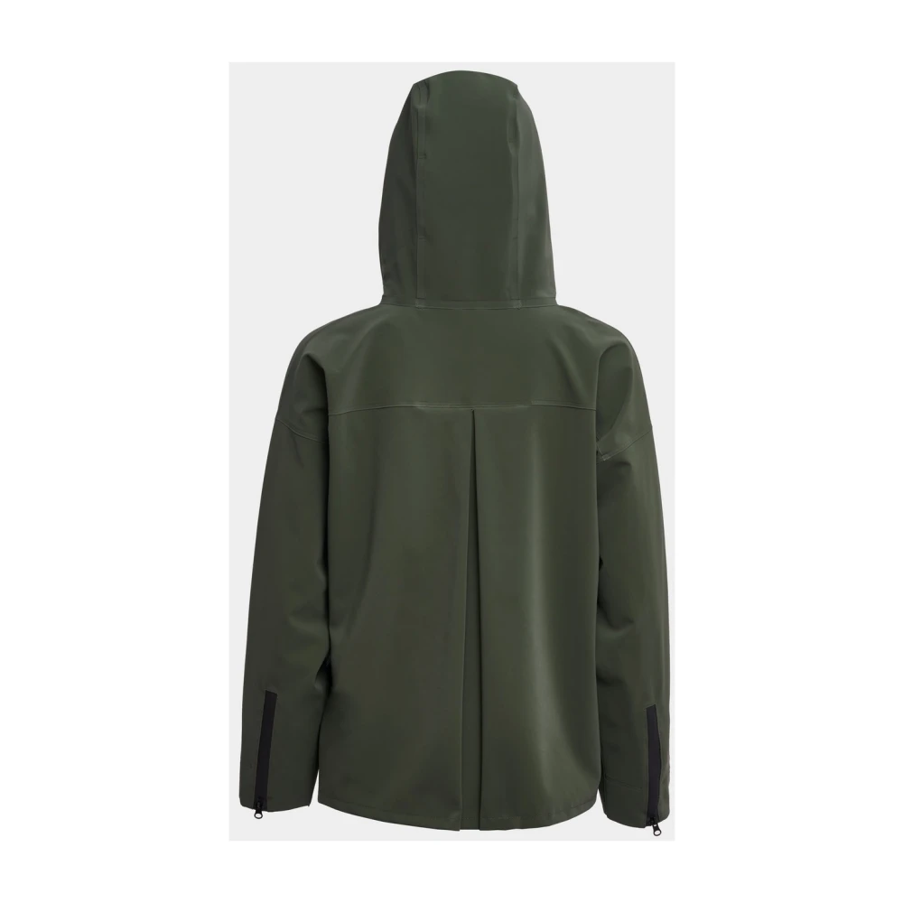 Stutterheim Matte Zip Regenjas Green Dames