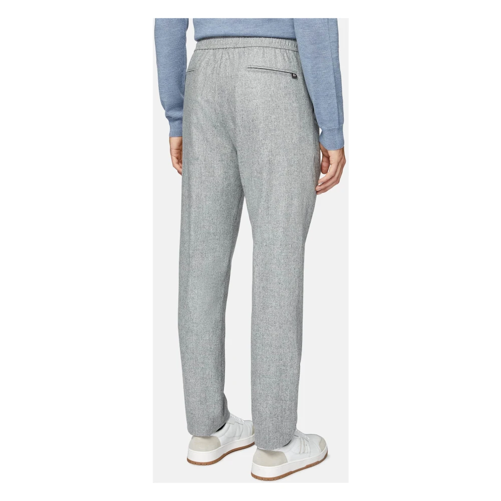 Boggi Milano City Broek van Flanel Gray Heren