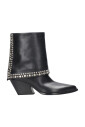 bottines-texanes-en-cuir-noir