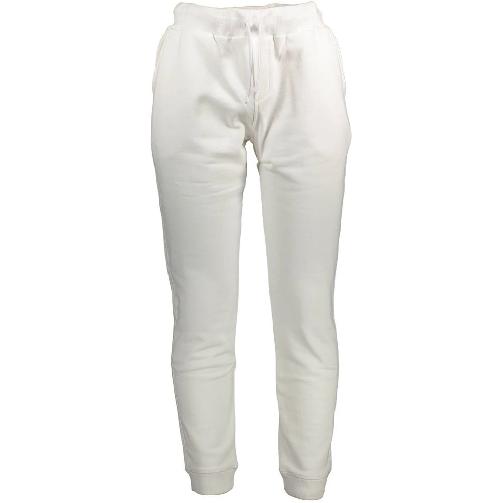 North Sails Men's White Cotton Sports Trousers With Elastic Waist - Sweatpants - Xl - Trousers