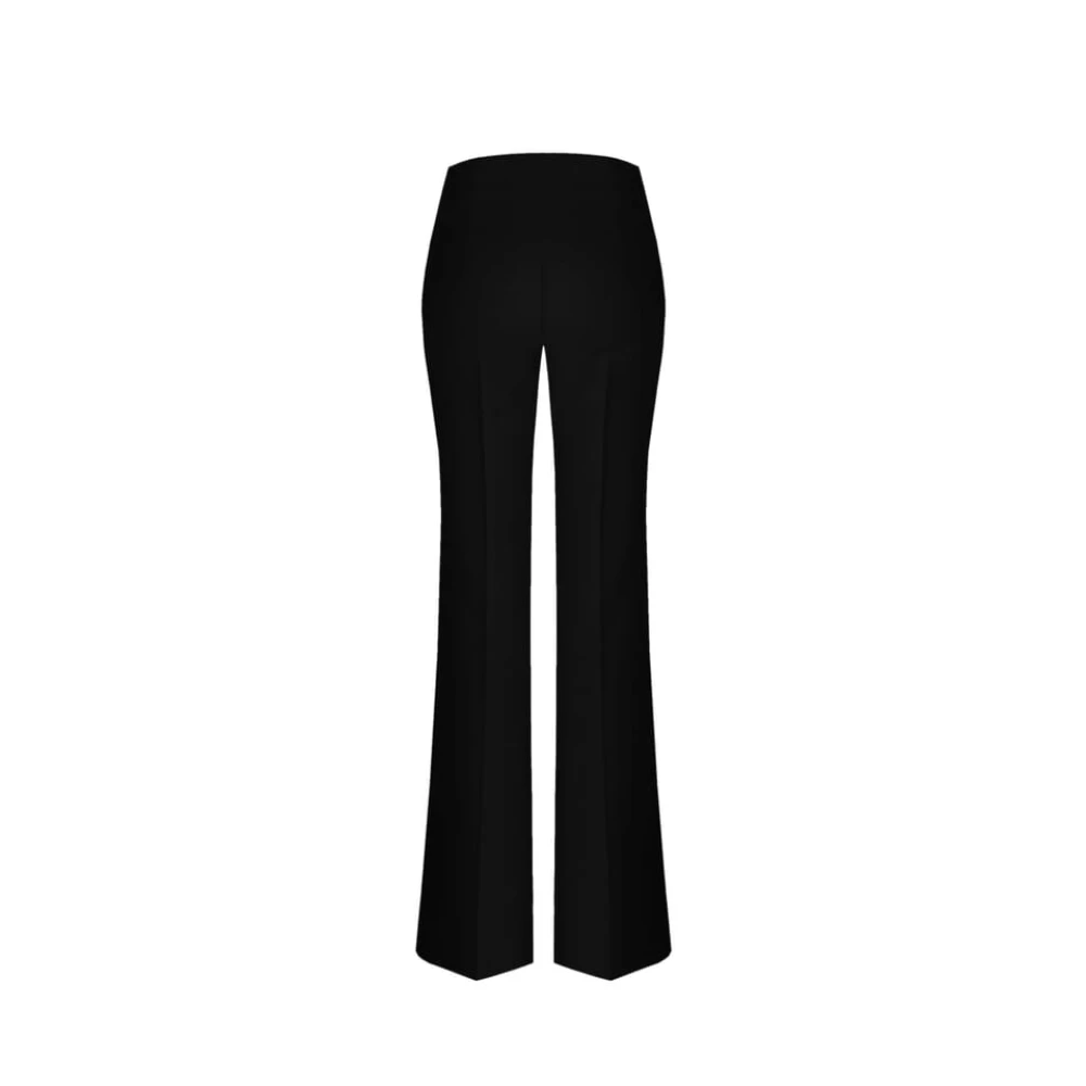 RINASCIMENTO Broek van technische stof met zijrits Black Dames
