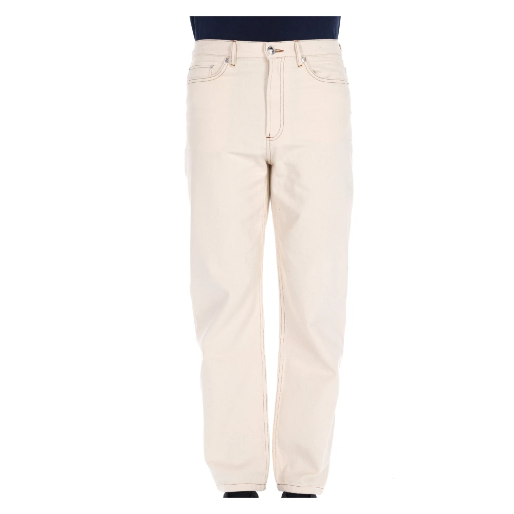 A.p.c. Jeans Straight Bleu Beige Heren