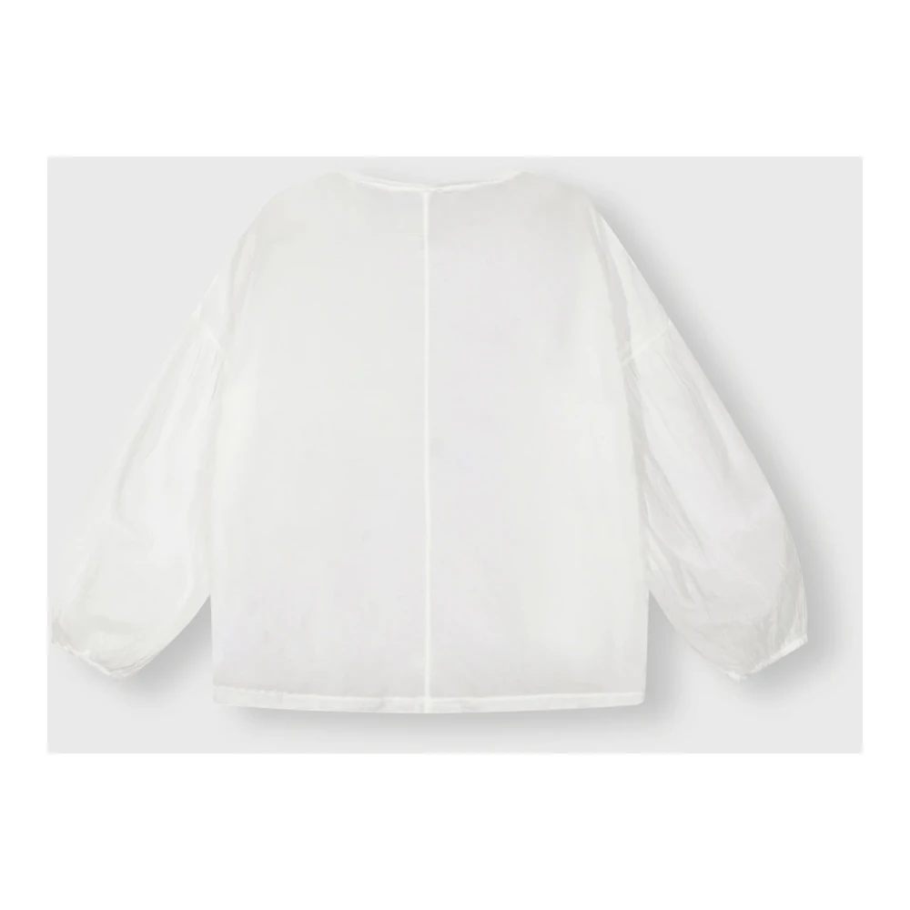10Days Biologisch Katoen Ballonmouw Blouse White Dames