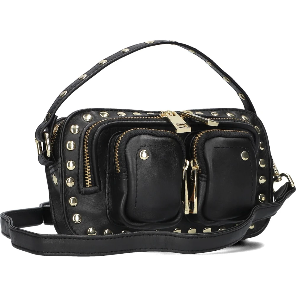Núnoo Helena Disco Gold Schoudertas Black Dames