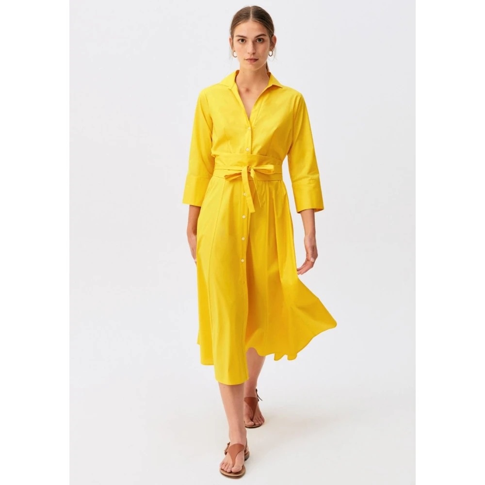 Rosso35 Chemisier Jurk Yellow Dames