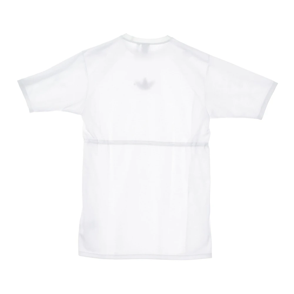 Adidas Witte Tee Jurk met Trefoil Logo White Dames