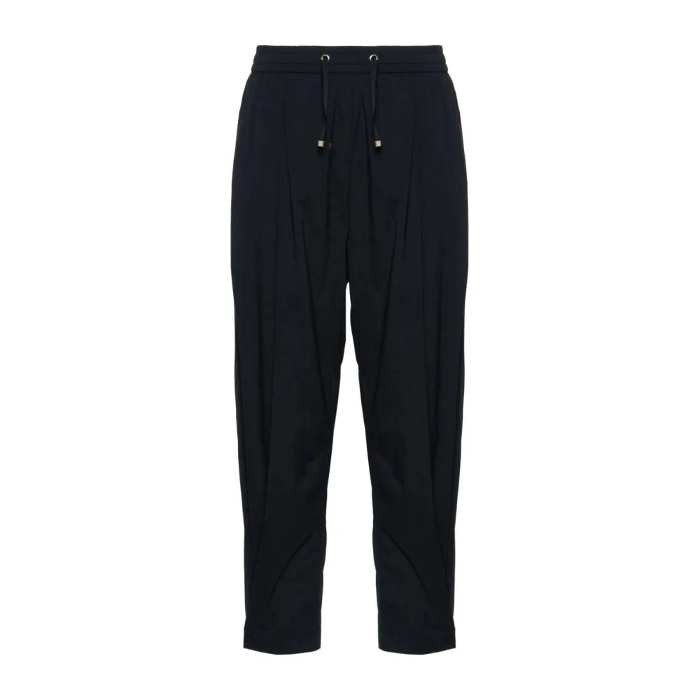 Herno Cropped Trousers Black Dames