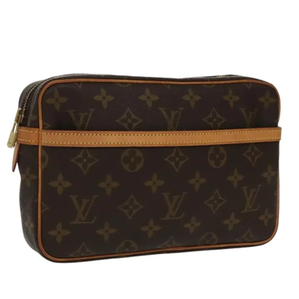Louis Vuitton Vintage Pre-owned Canvas clutches Brown Dames
