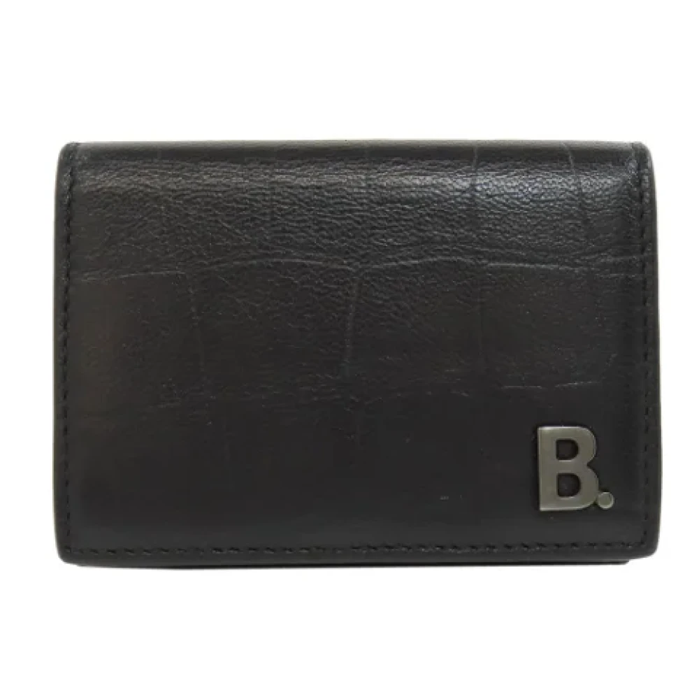Balenciaga Vintage Pre-owned Leather wallets Black Dames