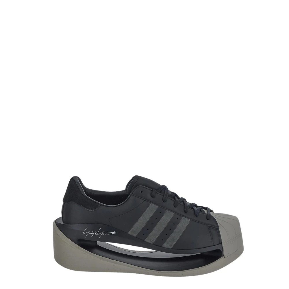 Y-3 Superstar Leren Sneaker Black Heren