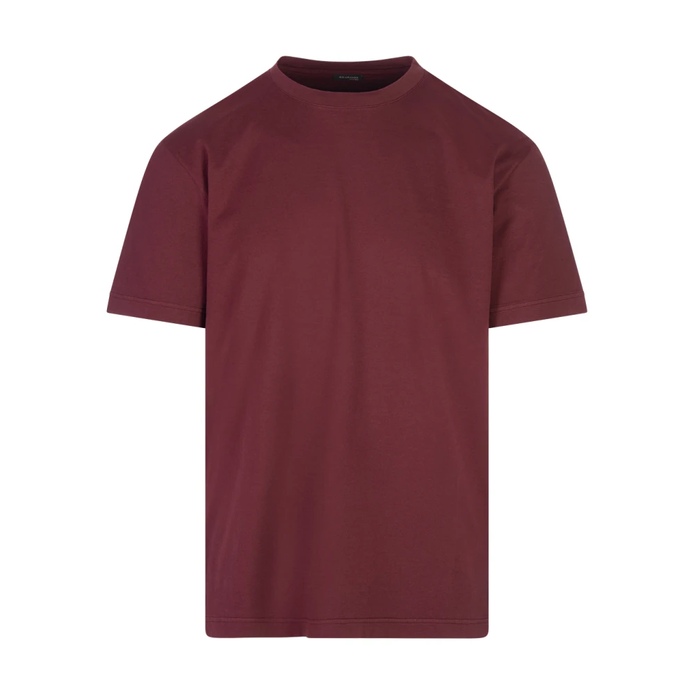 Kiton Rode Crew Neck Katoenen Trui Red Heren