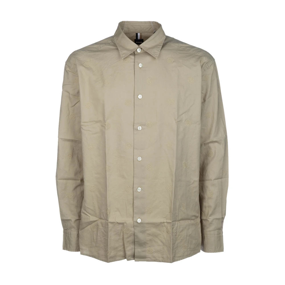 Hugo Men's Beige Stylish Shirts For And Wo - Casual Shirts - M - Shirts