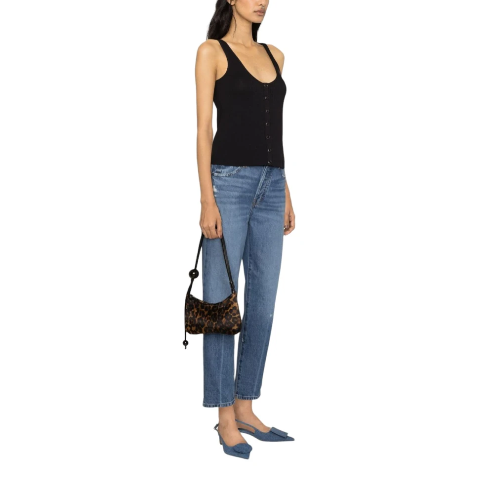 pinko Mouwloze Top Black Dames