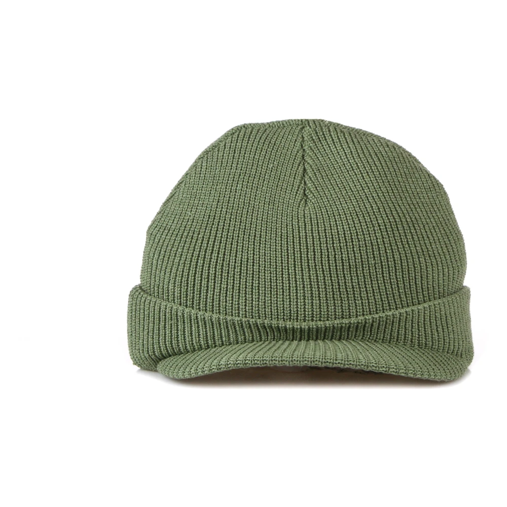 Kangol Geribbelde Winter Beanie Hoed Groen Green Heren
