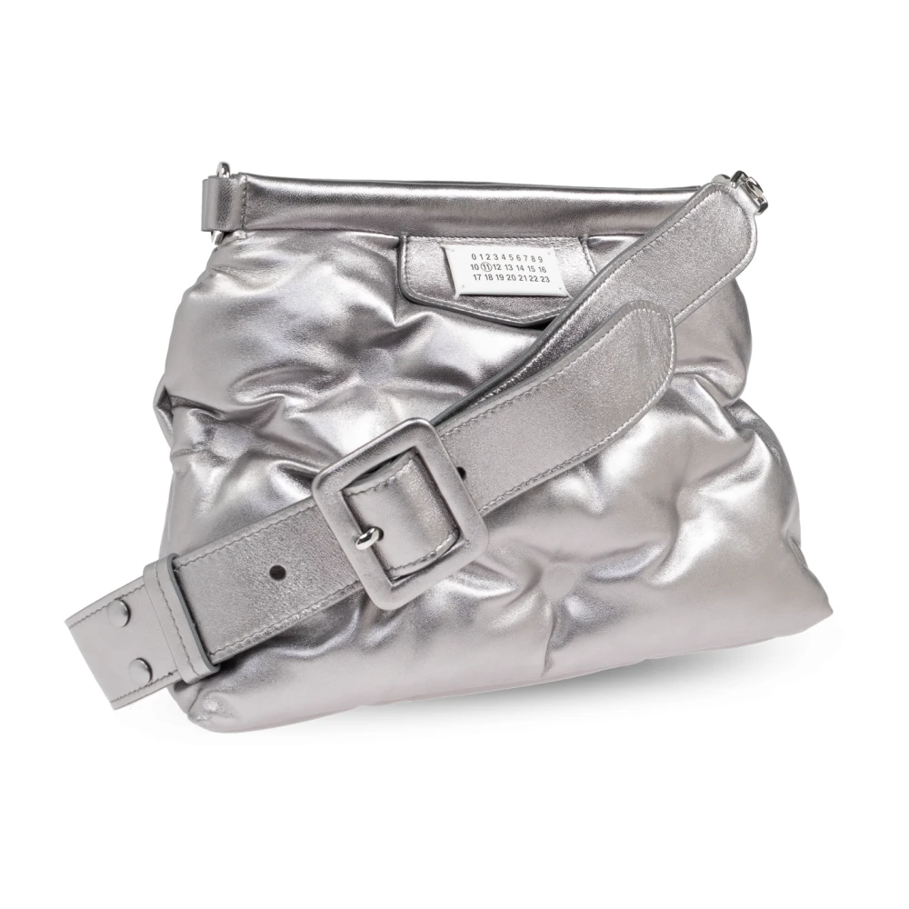 Maison Margiela Schoudertas Klein Glam Slam Gray Dames